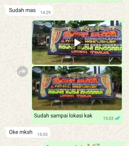 Pengiriman Papan Bunga Malangsari Bangodua