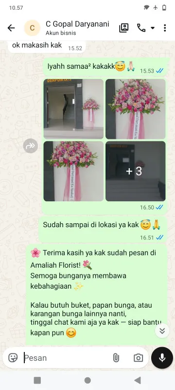 Pengiriman Karangan Bunga Malangsari Bangodua